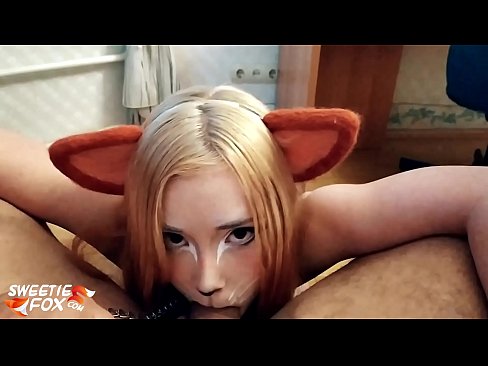 ❤️ Kitsune आफ्नो मुखमा डिक र कम निल्यो ❤️❌  हामी मा  ❤
